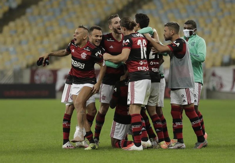 Flamengo champu jovens para substituir desfalques com coronavírus. EFE/Antonio Lacerda