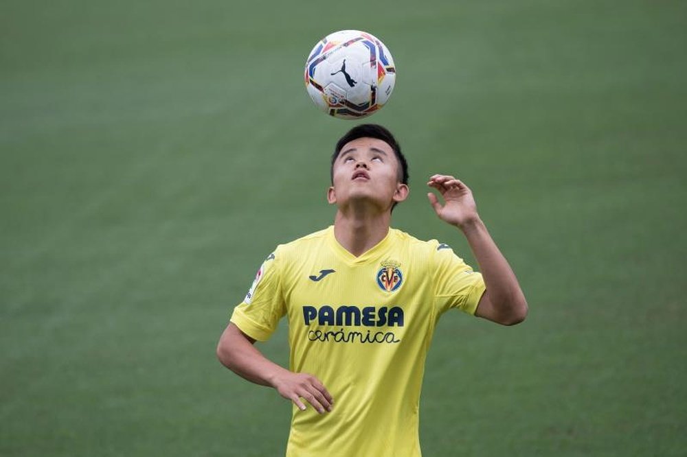 Kubo, destaque do Villarreal contra o Sivasspor. EFE/Domenech Castelló/Arquivo