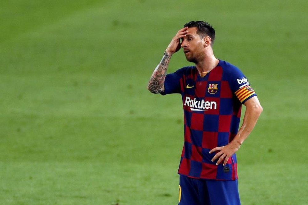 O Barça prepara uma dura punição a Messi por faltar o treino. EFE