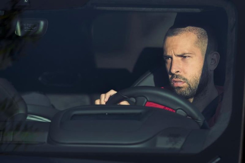 Jordi Alba se probará este jueves en el entrenamiento. EFE