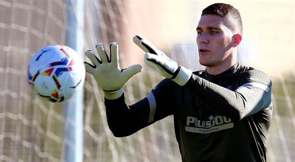 O Lille pede o empréstimo de Grbic, goleiro reserva do Atlético de Madrid. AFP