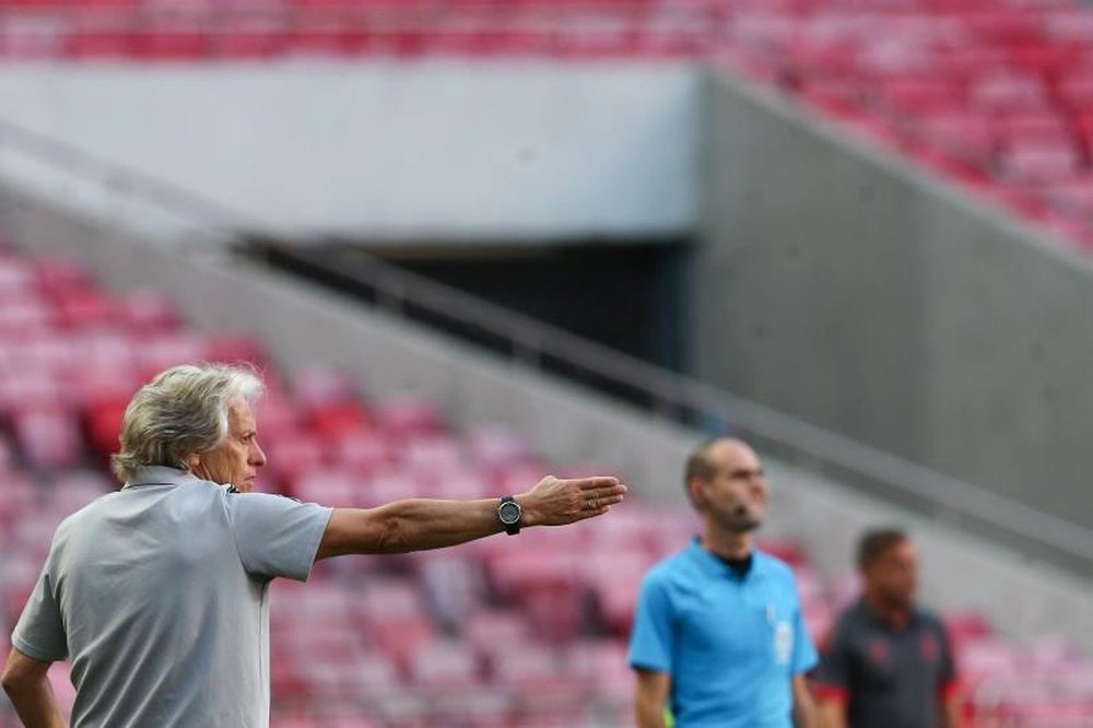 Jorge Jesus se enfadó, y mucho. EFE