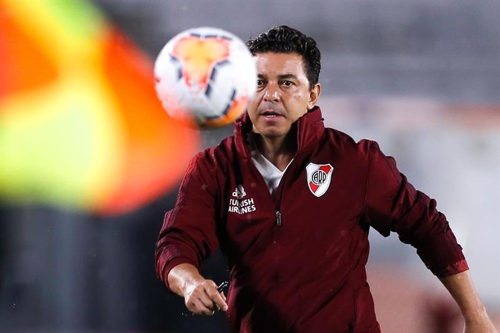 Marcelo Gallardo, técnico desejado por clubes brasileiros. EFE/Juan Ignacio Roncoroni/Arquivo
