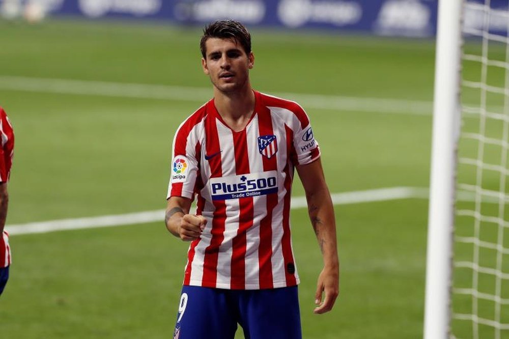 Morata fait ses adieux à l'Atlético. EFE