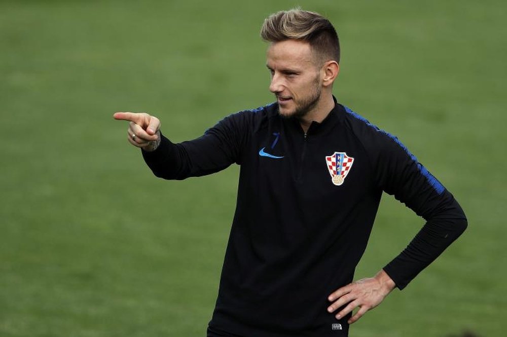 Ivan Rakitic, de Croacia, durante un entrenamiento EFE/Alberto Estevez/Archivo