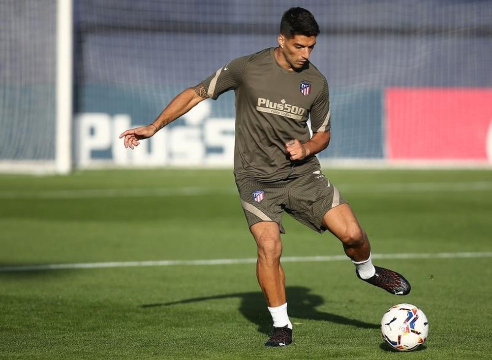 Suárez will play. EFE/atléticodemadrid.com