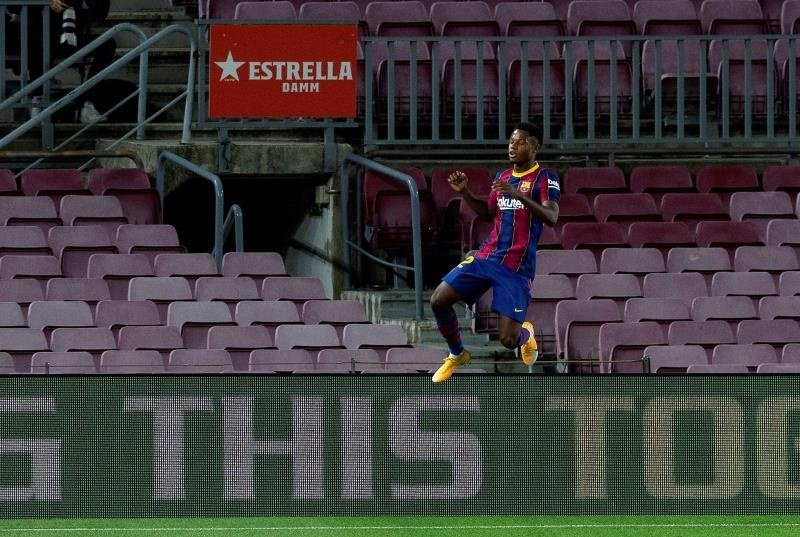 Ansu Fati lidera el primer atracón de Koeman. EFE