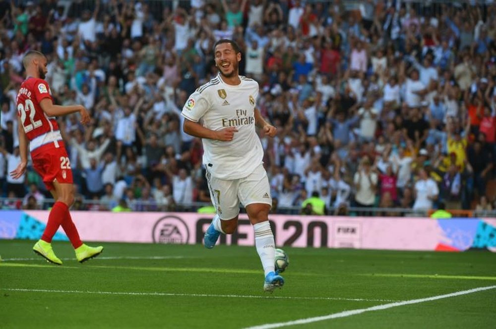 Hazard solo ha marcado un gol con el Real Madrid. EFE