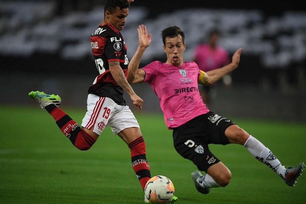 Jogadores do Flamengo entram na mira do mundo árabe. EFE/Carl de Souza