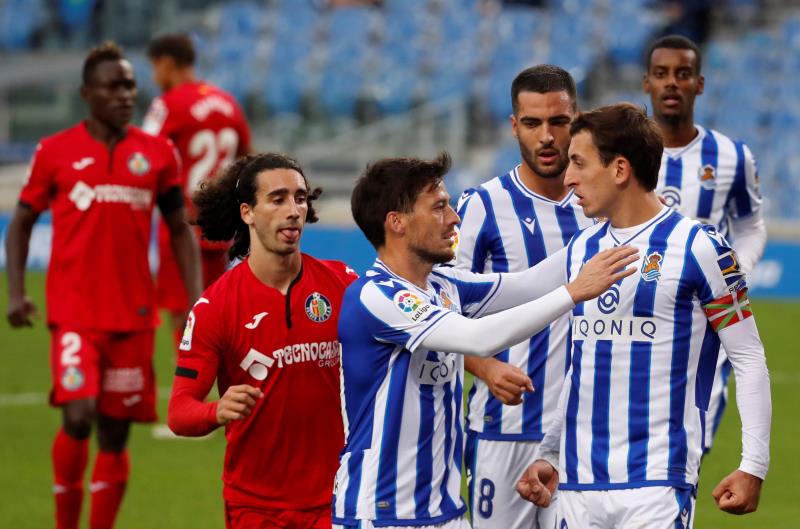 La Real Sociedad venció al Getafe en el Reale Arena