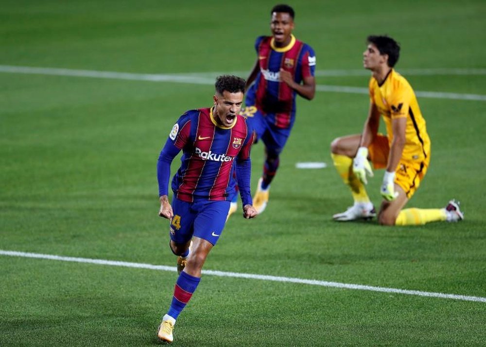 Barça confirma sucesso na cirurgia de Coutinho. EFE/Alberto Estévez