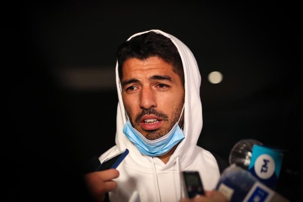 Luis Suárez took his B1 exam. EFE
