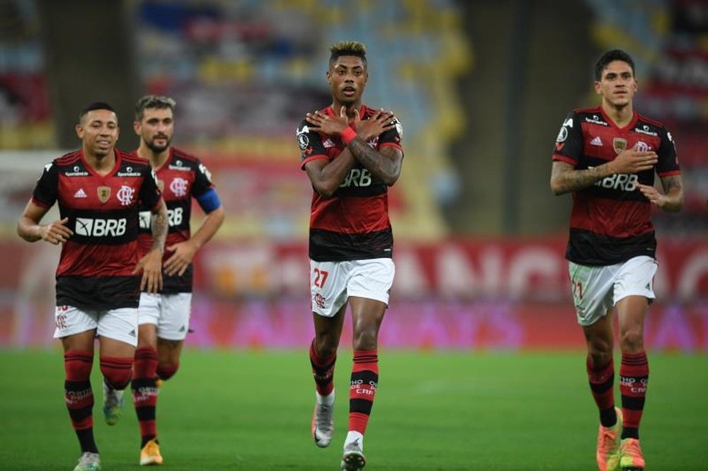 Os maiores artilheiros do Flamengo no século XXI. EFE/Carl de Souza
