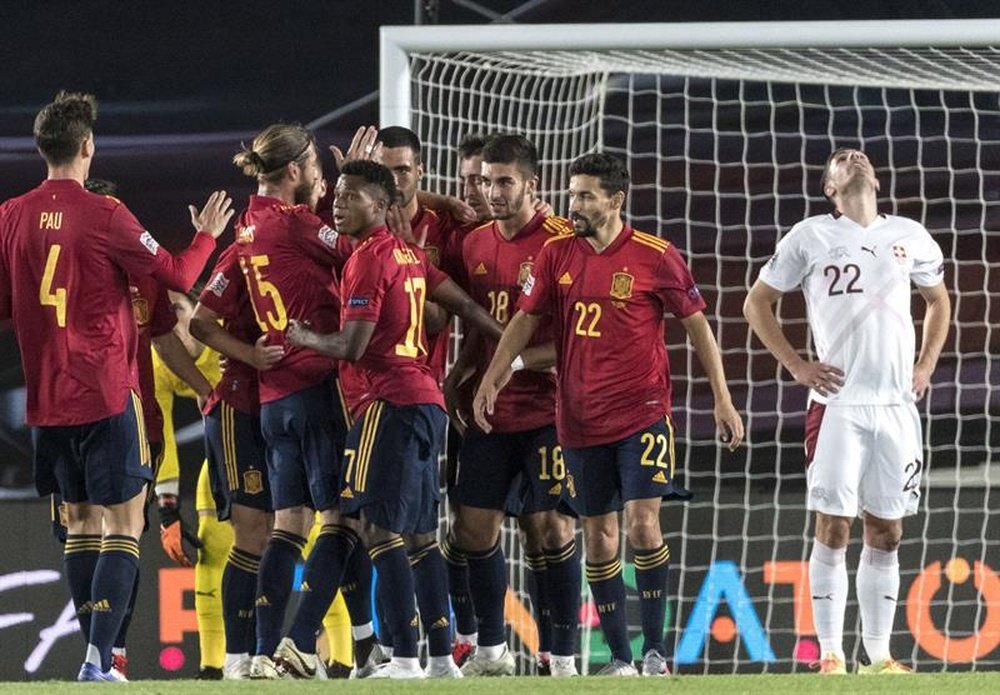 Spain against Switzerland. EFE