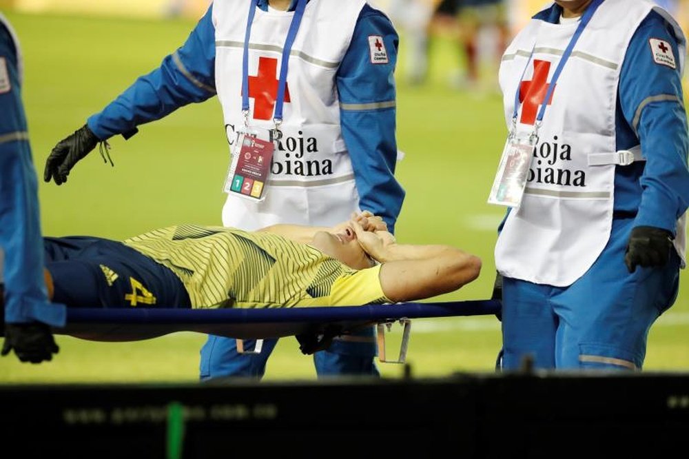 Arias se lesionó en su último partido con Colombia. EFE