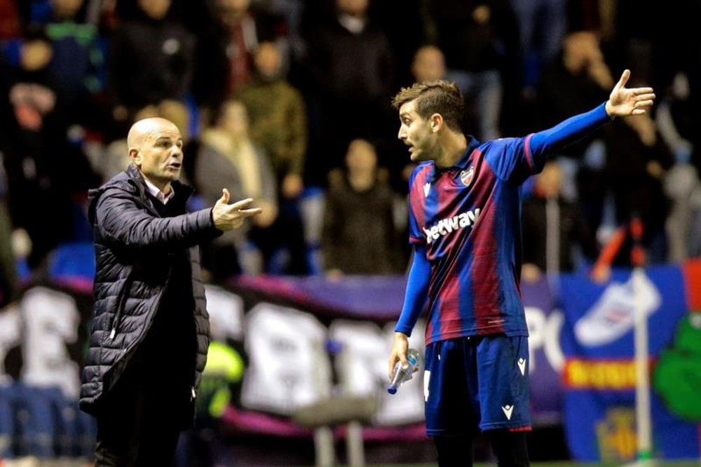 Al Levante le anularon un gol legal en el 94 contra el Celta. EFE