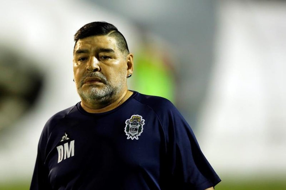 Diego Maradona says he dreams about scoring again. EFE