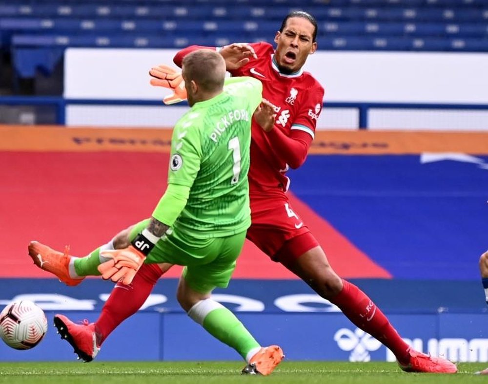 Virgil Van Dijk sort blessé. afp