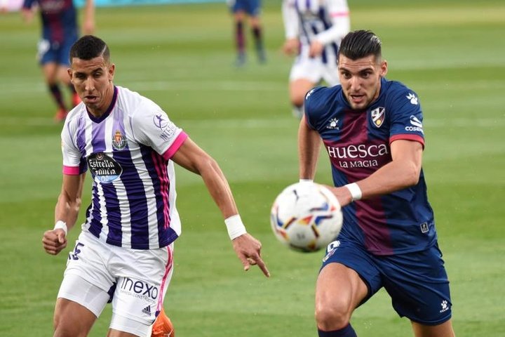 Roberto salva un punto para el Valladolid ante una SD Huesca perseverante