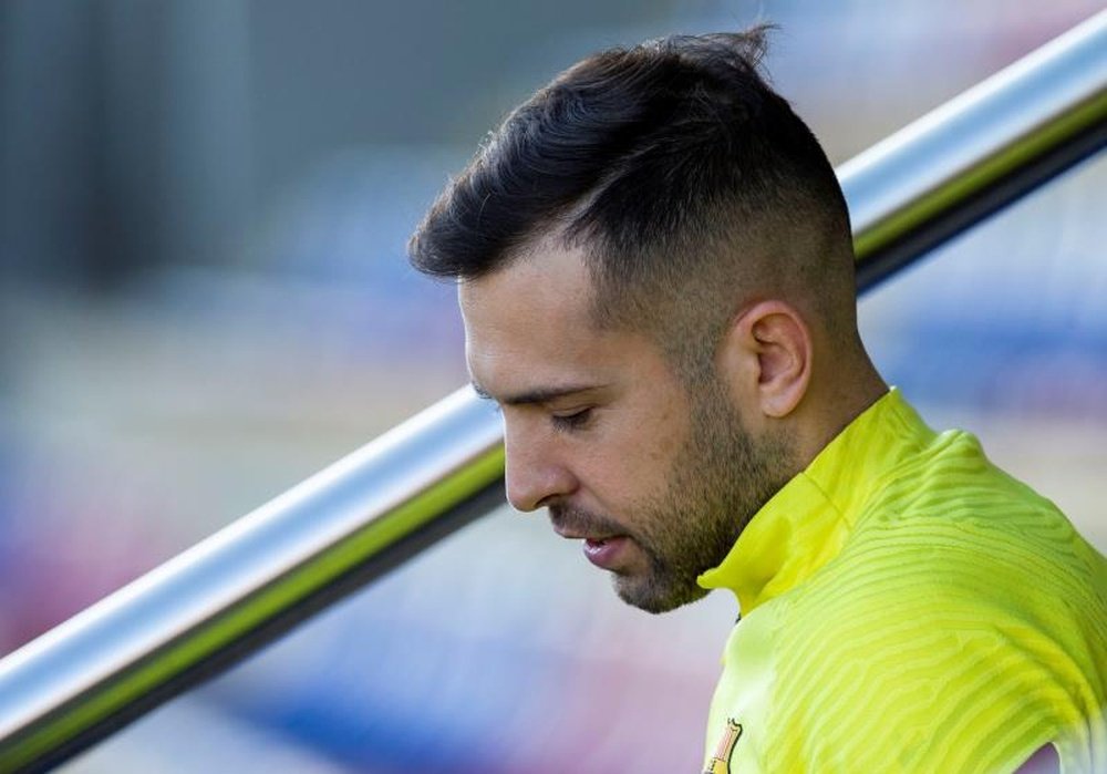 Alba is in the squad for the Barca match. EFE