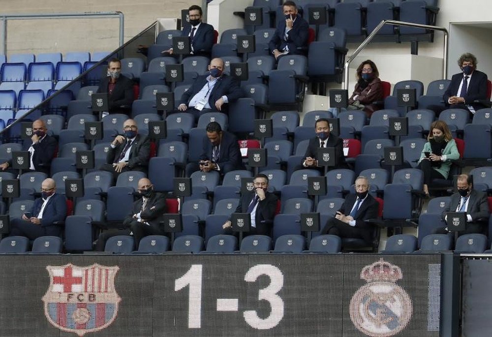 O Barça não gostou nada da arbitragem. EFE/ Andreu Dalmau