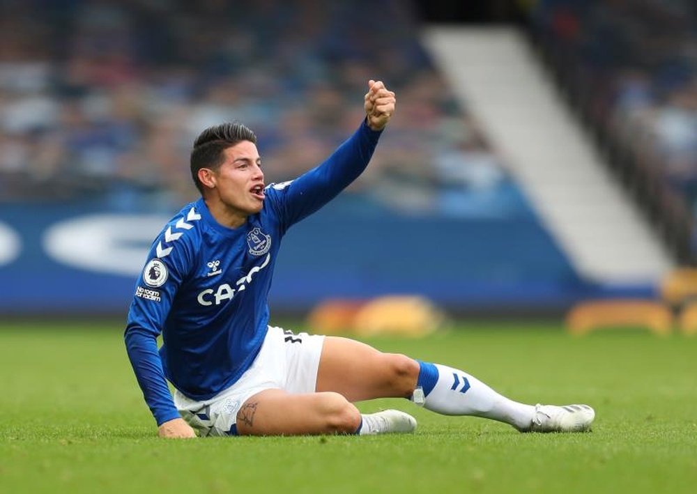 Face aux Reds, James Rodriguez s'était blessé... aux testicules. afp