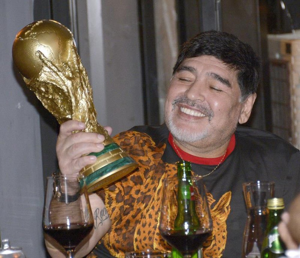 Maradona completa 60 anos. EFE/Juan Carlos Cruz/Arquivo