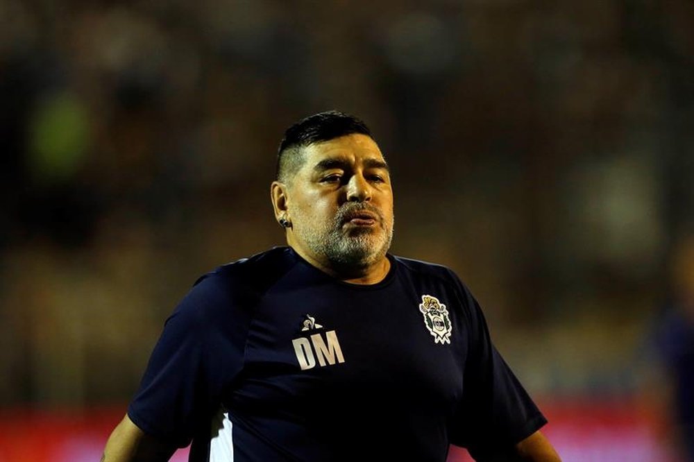 Maradona precisou ser internado. EFE/Demian Alday Estévez