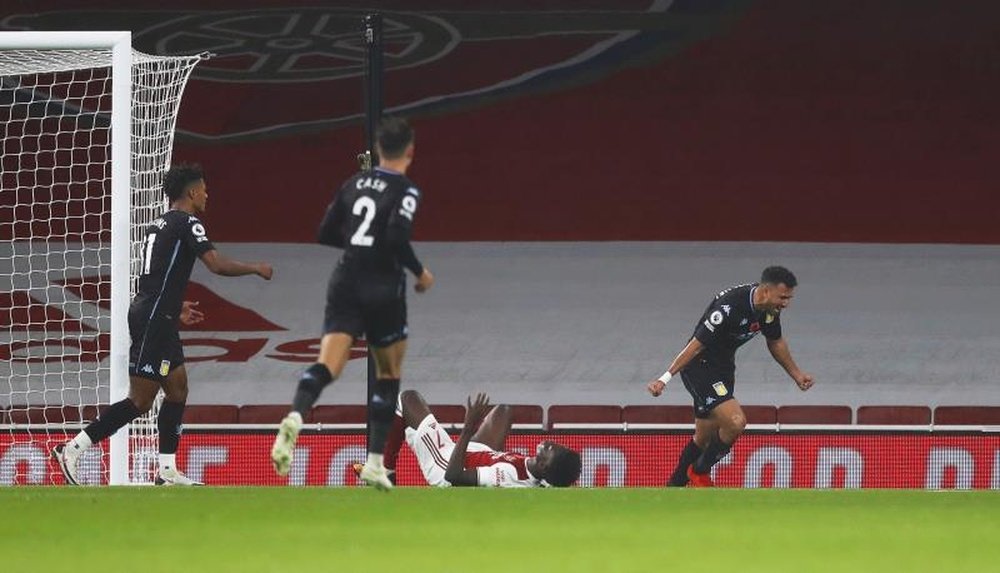 El Aston Villa goleó al Arsenal en el Emirates. EFE/EPA/Alastair Grant