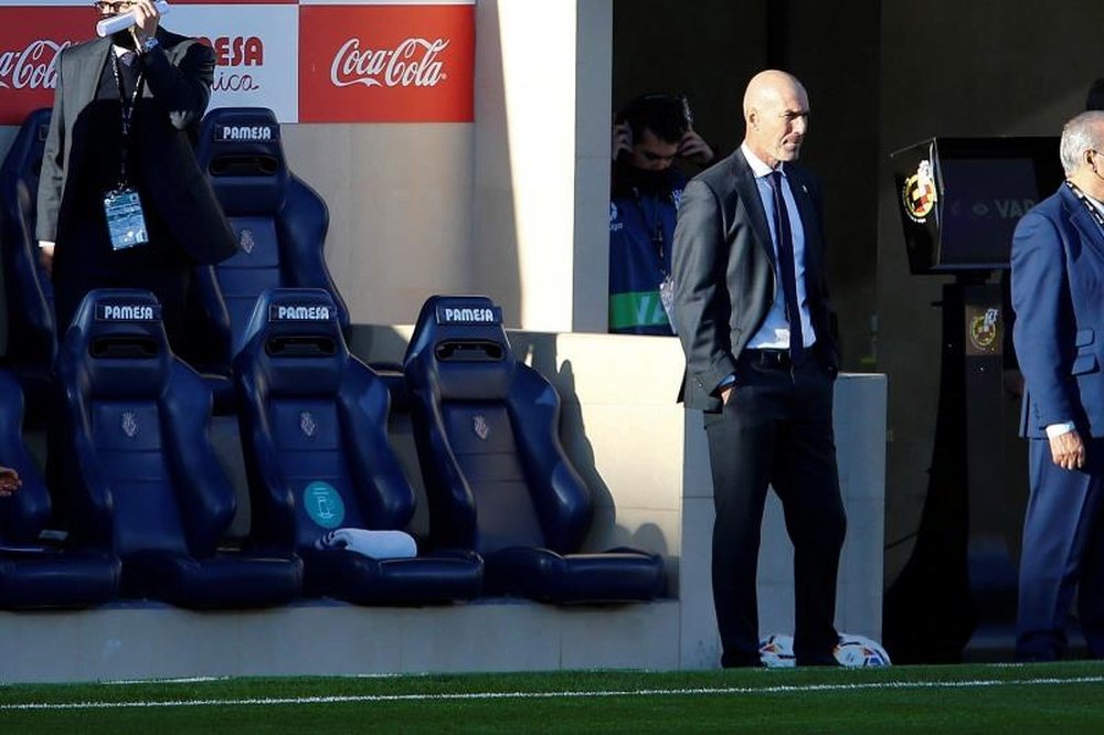 Zidane falou após o empate com o Villarreal. EFE/ Domenech Castelló