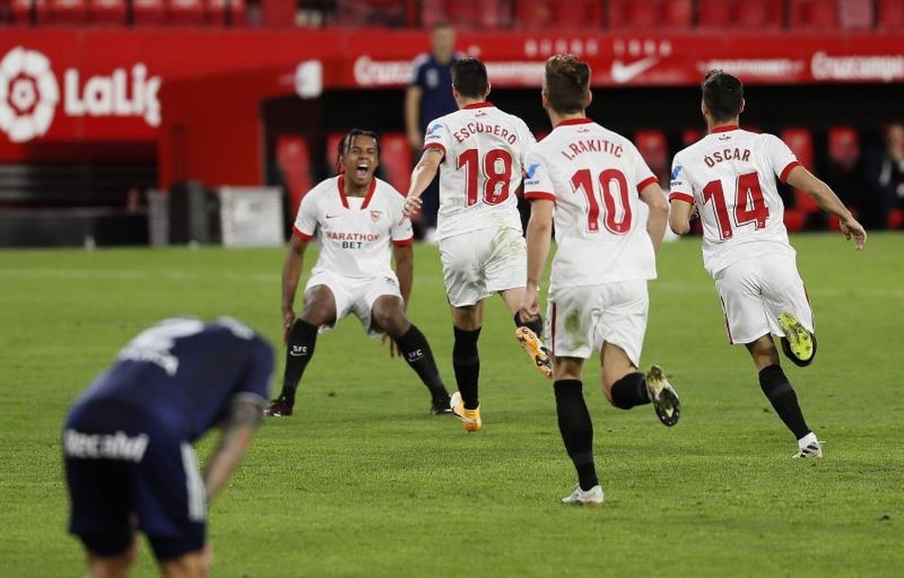 Escudero analizó la victoria del Sevilla frente al Celta. EFE