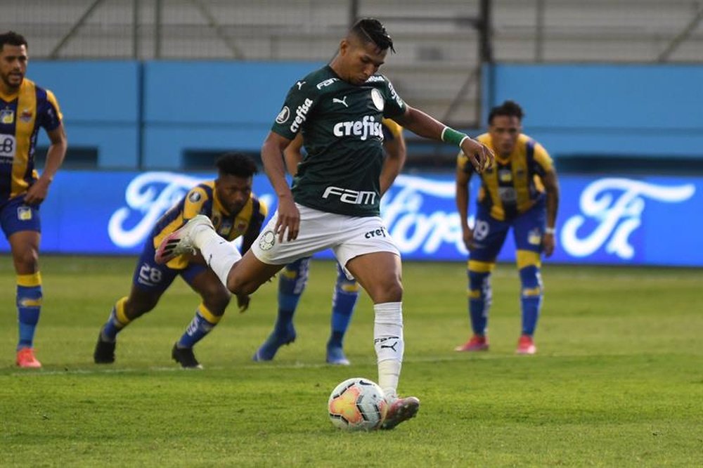 Palmeiras de Abel recuperou Rony e viu atacante reviver números de Athletico. EFE/Ariel Ochoa