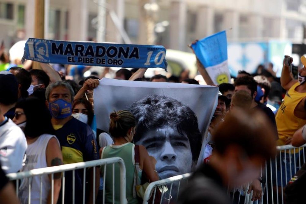 La despedida de Diego Maradona, en directo. EFE