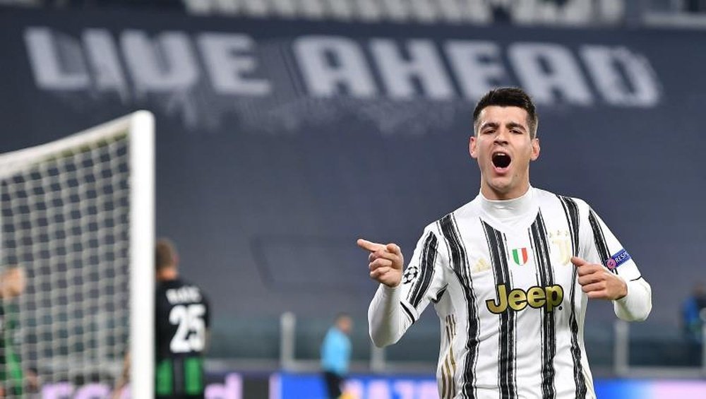 A Juventus quer a permanência de Álvaro Morata. EFE/Alessandro Di Marco/Arquivo