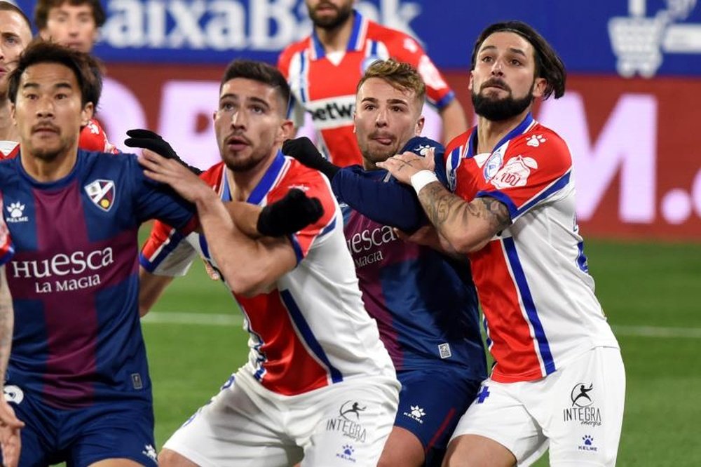 La SD Huesca venció por la mínima al Alavés. EFE/Javier Blasco