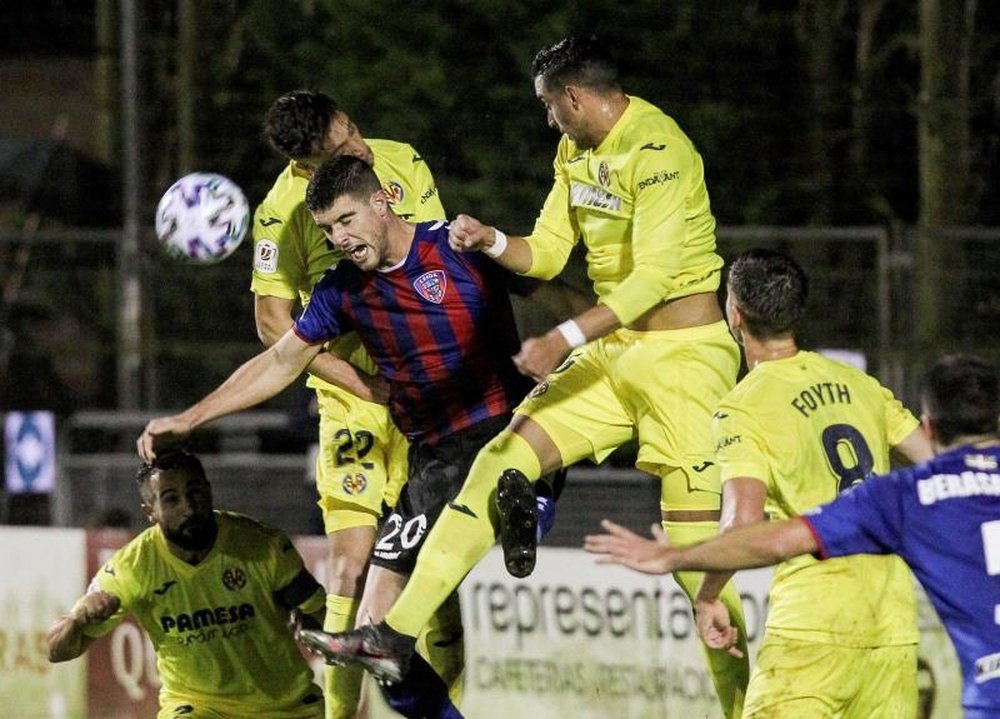 La goleada al Leioa, la mayor a domicilio del Villarreal en Copa. EFE/Miguel Toña