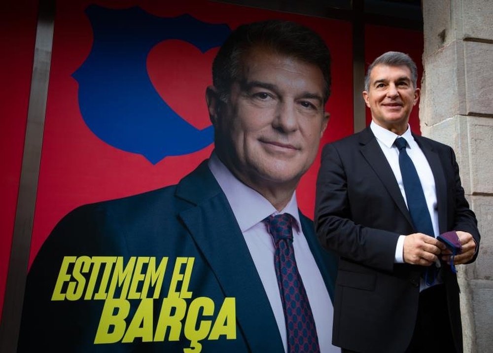 Laporta sur Messi et son affiche. EFE