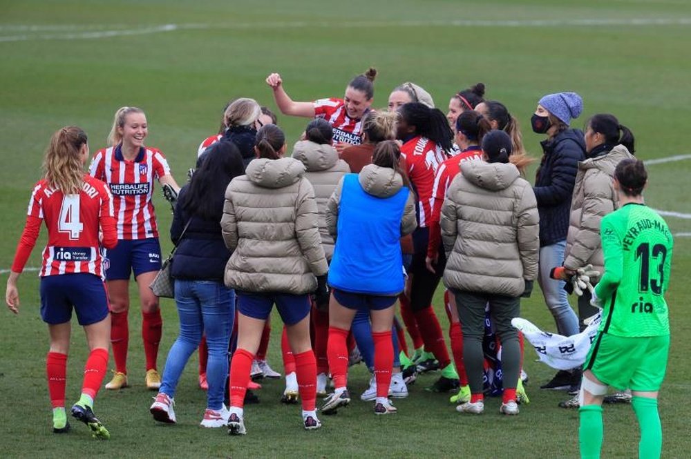 El Atlético-Valencia femenino también fue aplazado por el temporal. EFE/Fernando Alvarado