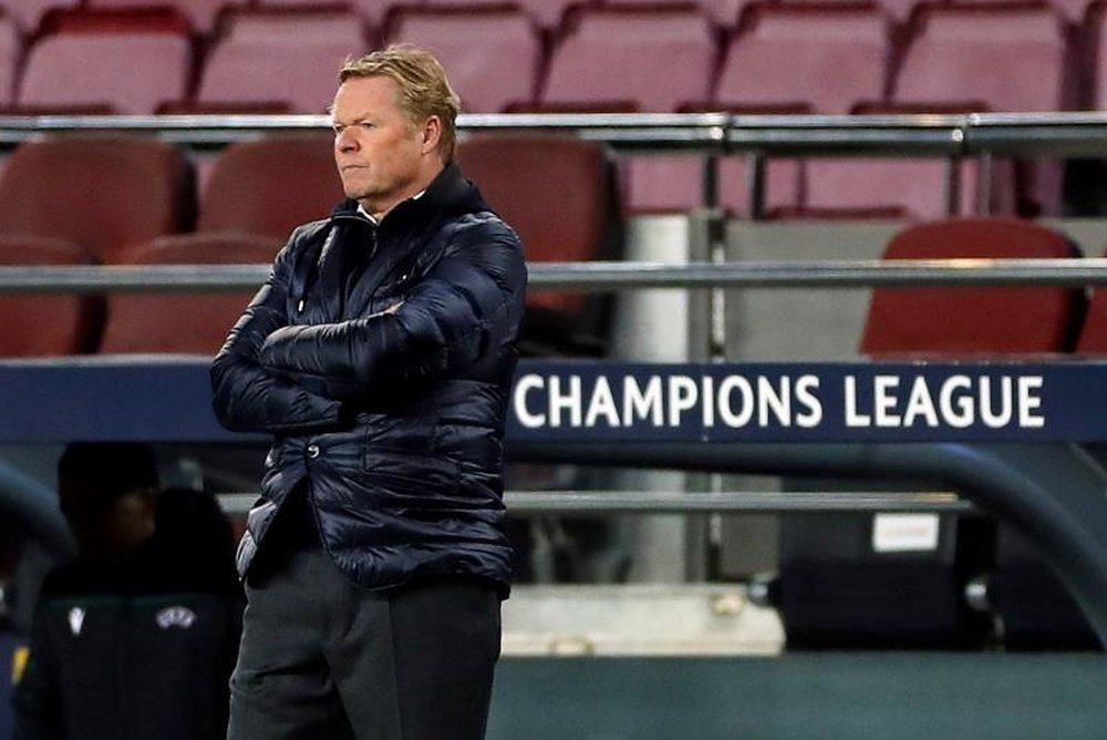 Ronald Koeman admitiu que a sua equipe não jogou bem. AFP