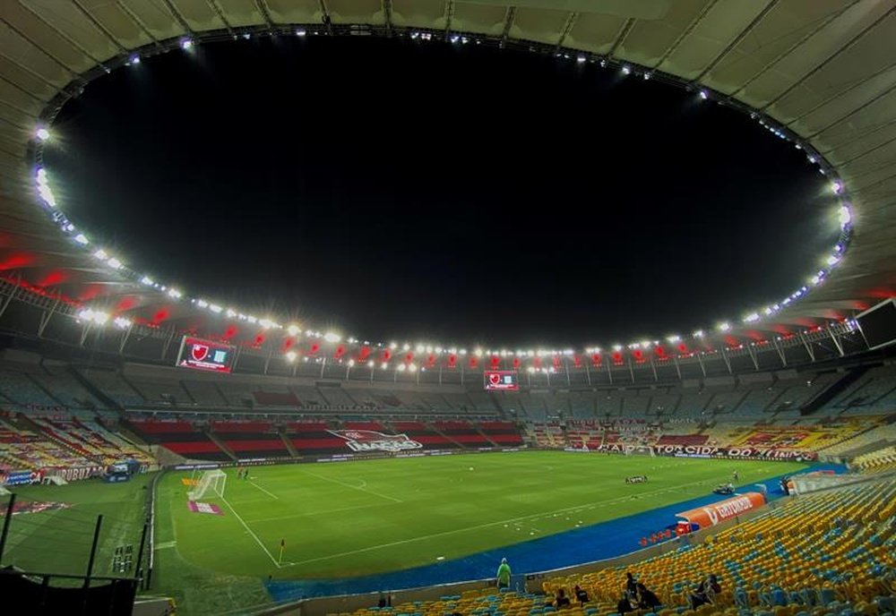 Flamengo derrotou o Macaé no Maracanã pela Taça Guanabara. EFE/ Antonio Lacerda/Arquivo