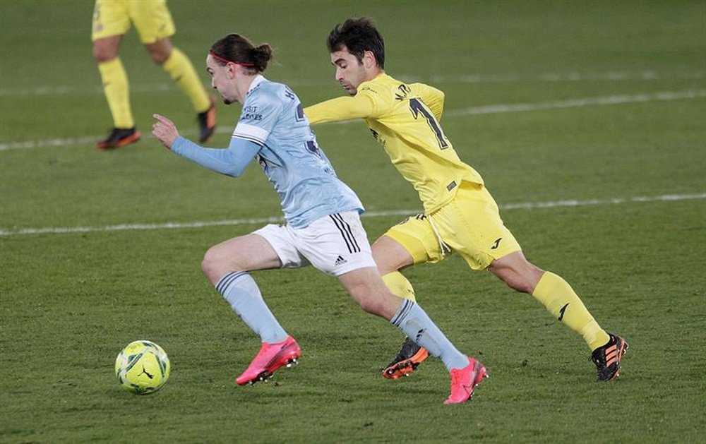 Jordan Holsgrove y Alfon cuajaron grandes debuts con el Celta. EFE