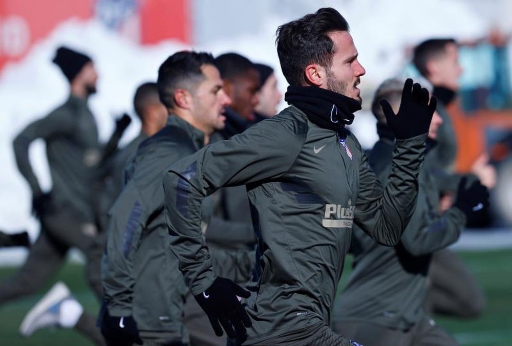 Saúl in Atlético squad for Cádiz match. EFE