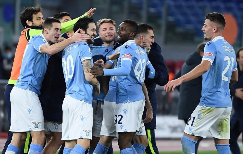 La Lazio venció el derbi romano. EFE/EPA/ETTORE FERRARI