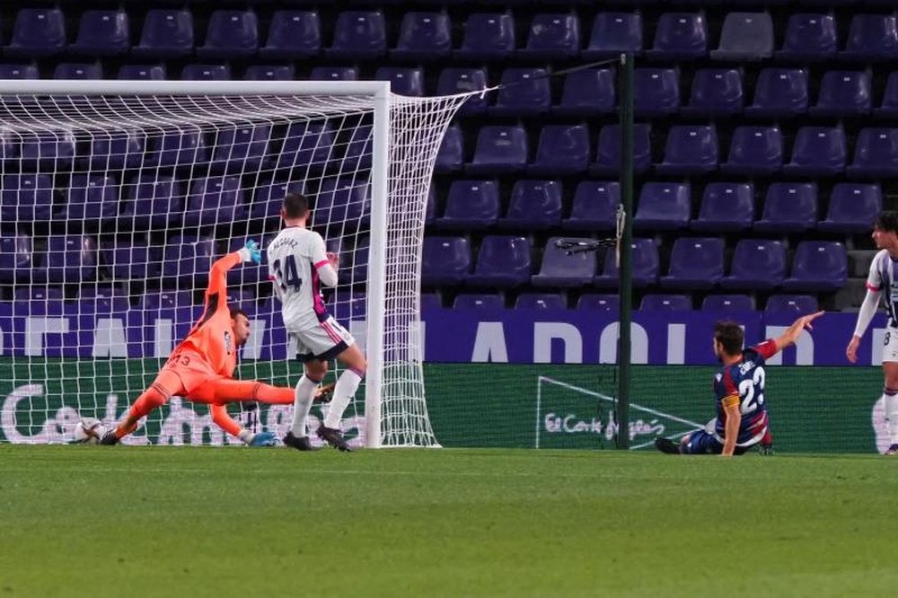 El Levante goleó al Valladolid en el José Zorrilla. EFE