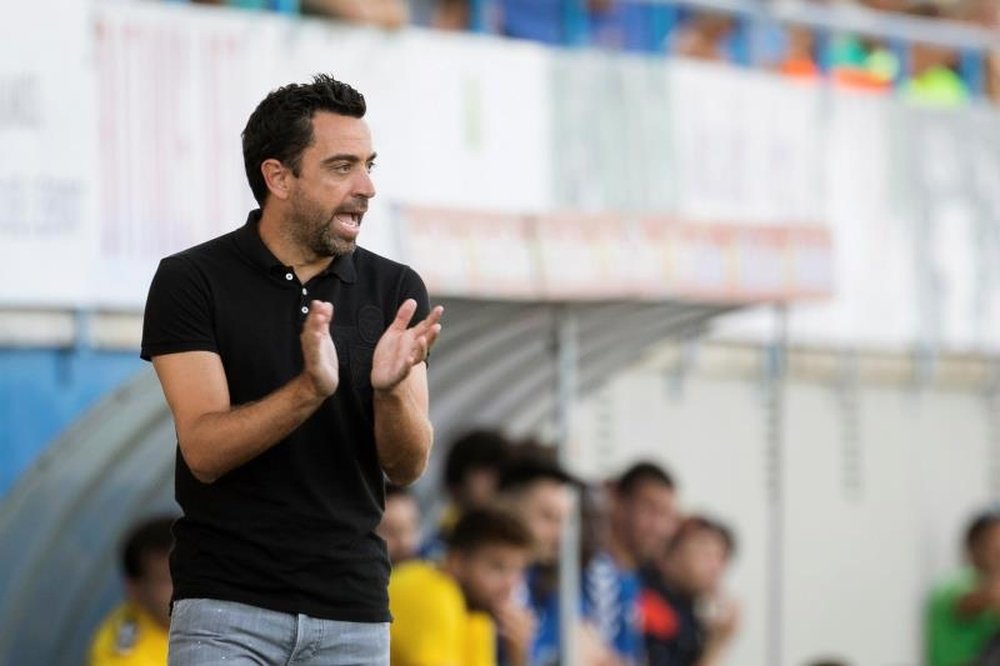 Xavi Hernández falou sobre comandar o Barça. EFE/David Borrat