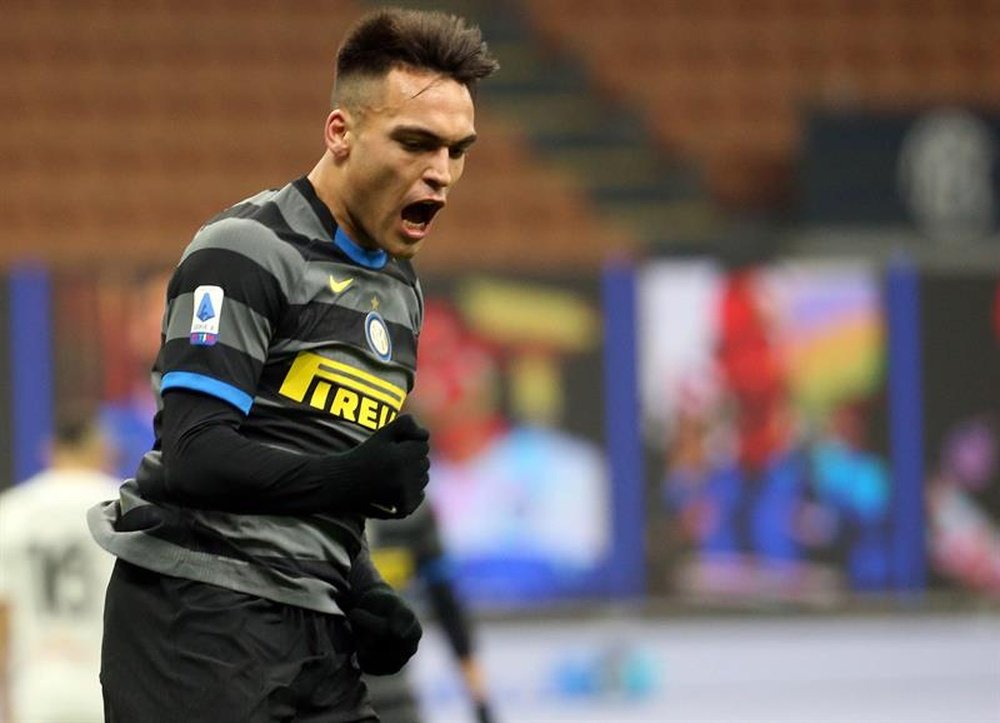 Lautaro garantiu querer continuar na Inter. EFE/EPA/MATTEO BAZZI
