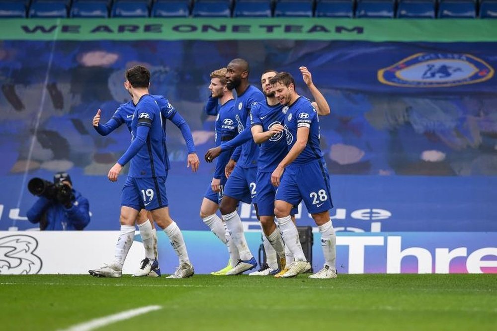 Chelsea derrotou o Burnley por 2 a 0. EFE/EPA/Justin Tallis