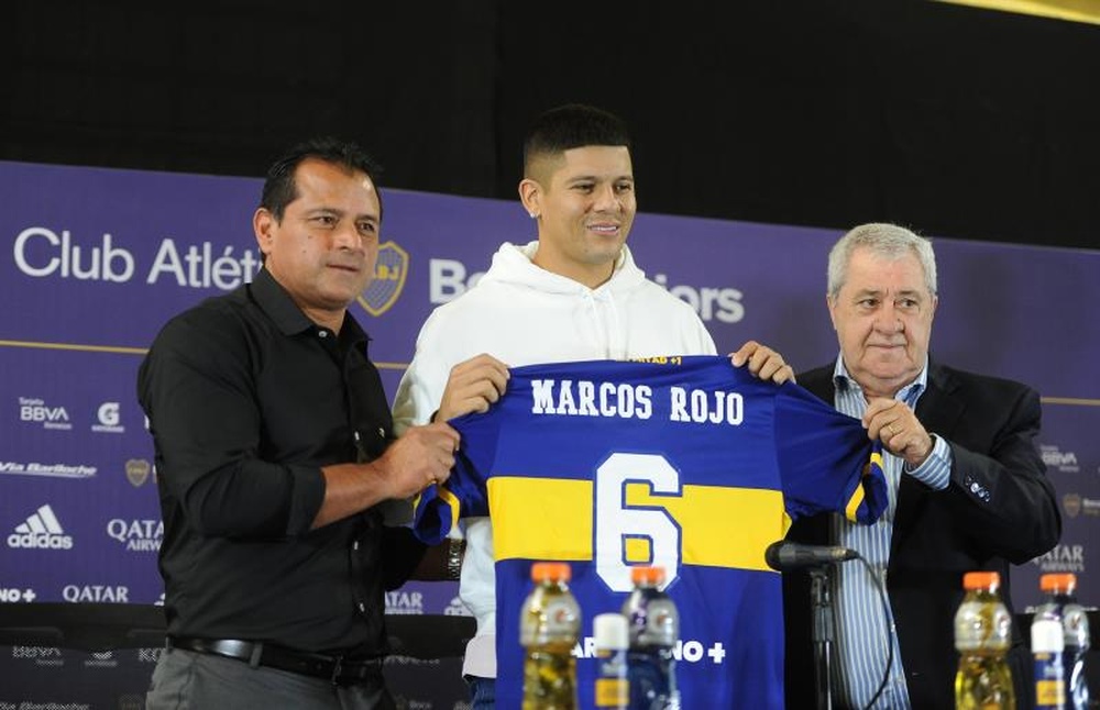 Marcos Rojo, camino de ser referente en Boca. EFE