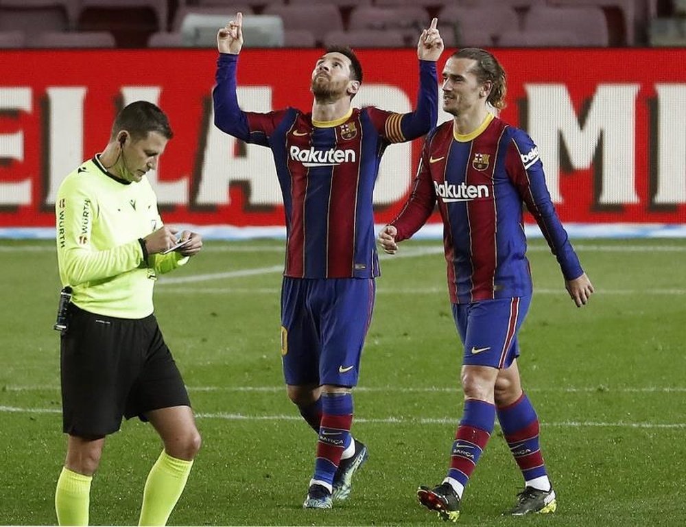 Leo Messi is in fine form ahead of PSG visit. EFE
