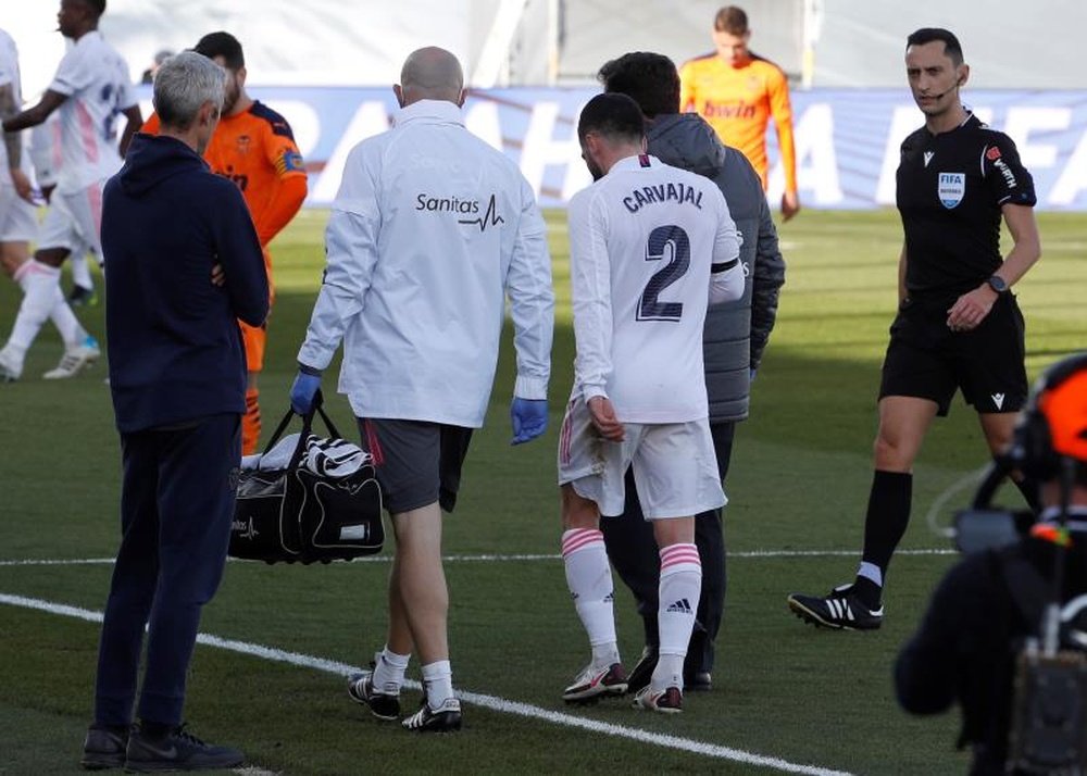 Les blessures de Carvajal inquiètent de plus en plus. EFE